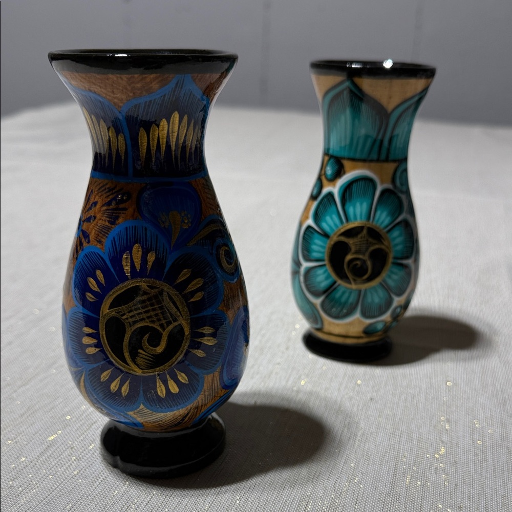 MEXICANA Artistic Vases - Blue and Teal